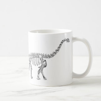 Camarasaurus Dinosaur Antique Print Coffee Mug