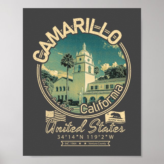 CAMARILLO CALIFORNIA - CITY OF CAMARILLO CA POSTER (Front)