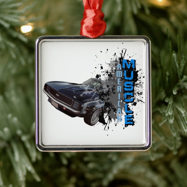 Camaro Burst Metal Ornament (Tree)