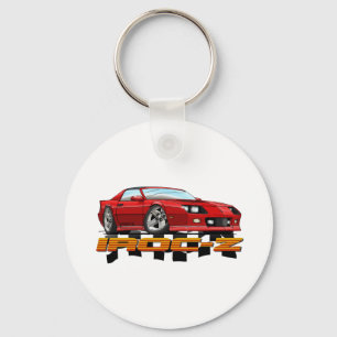 CAMARO_IROC_Z_red Keychain
