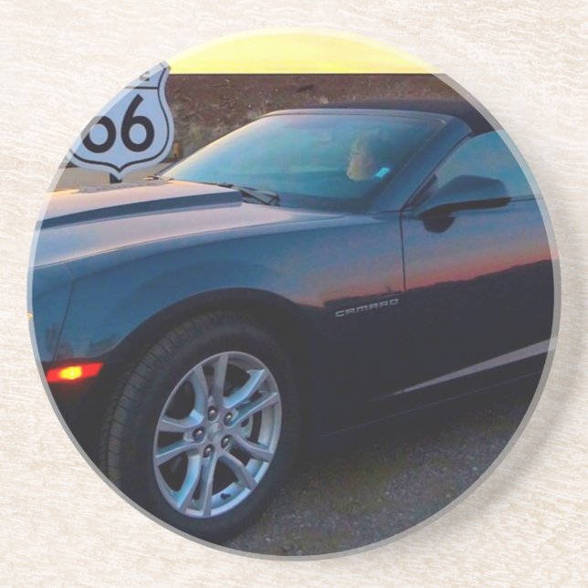 Camaro on Route 66 Coaster (Front)