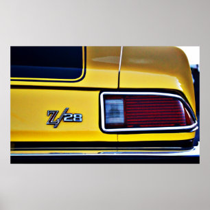 Camaro Z/28 tail light Poster