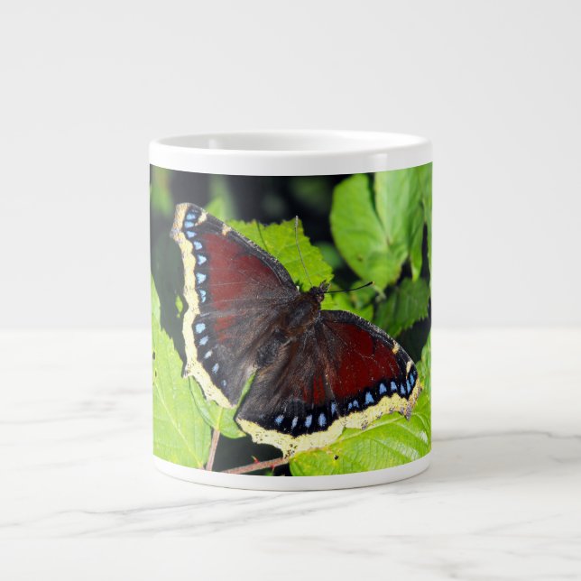 Camberwell Beauty or Mourning Cloak butterfly Large Coffee Mug (Front)