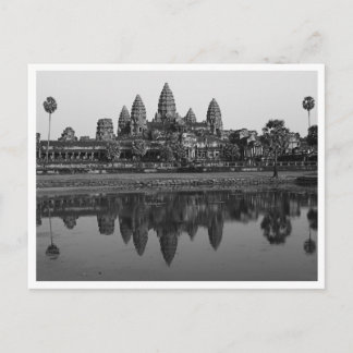 Cambodge| Carte postale B&W de Angkor Vat Travel P