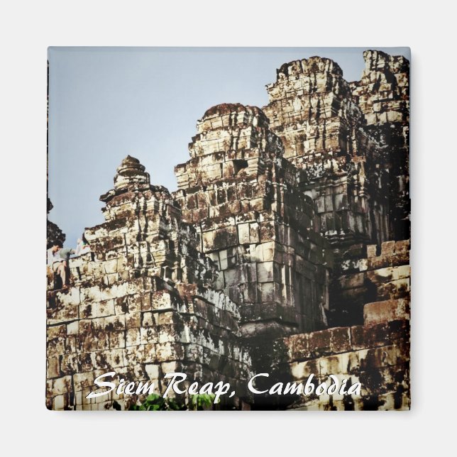 Cambodge Temple ruines Magnet (Devant)
