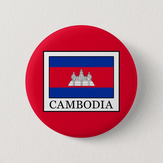 Cambodia 2 Inch Round Button (Front)