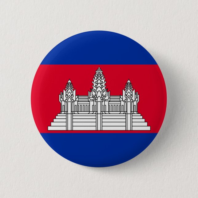 Cambodia 2 Inch Round Button (Front)