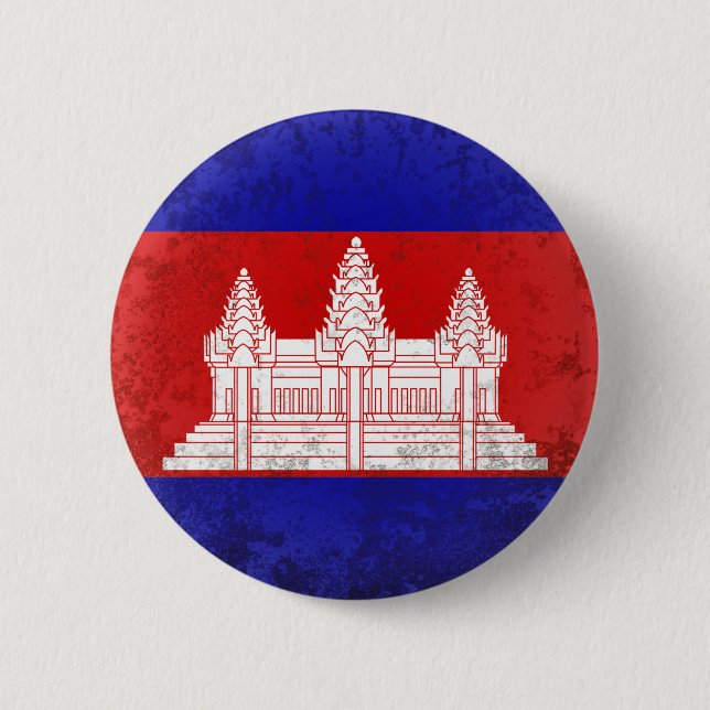 Cambodia 2 Inch Round Button (Front)