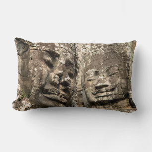 Cambodia, Angkor Wat. Angkor Thom, Bayon Lumbar Pillow