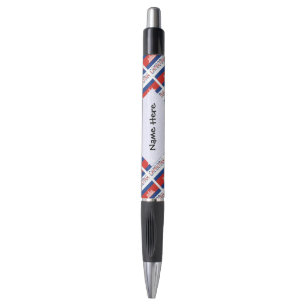 Cambodia Cambodian Flag Tiled Personalized Name Pen