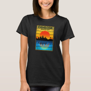 Cambodia Cambodian Khmer Proud Love Vintage Temple T-Shirt