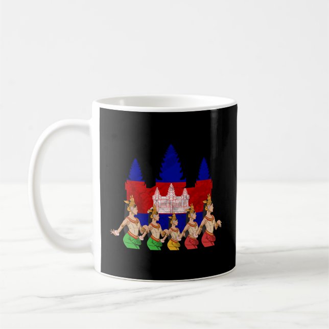 Cambodia Cambodian Khmer Traditional Dance Apsara  Coffee Mug (Left)