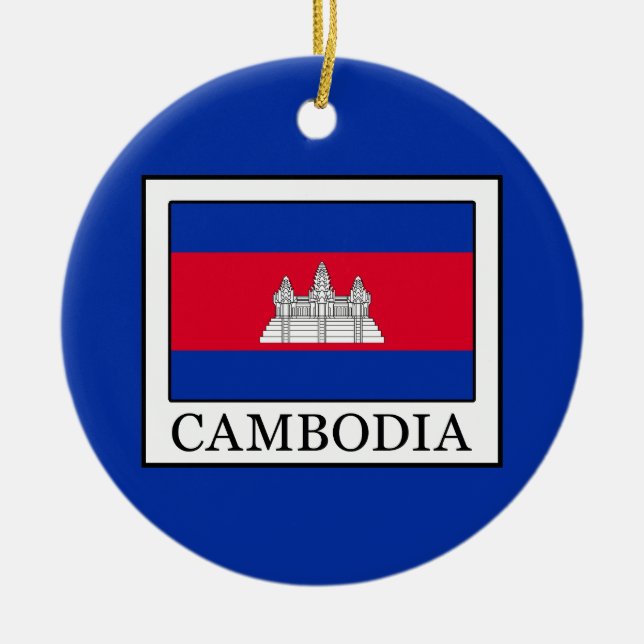 Cambodia Ceramic Ornament (Front)