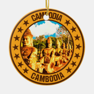 Cambodia ceramic ornament