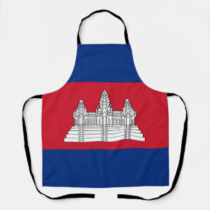 Cambodia flag apron