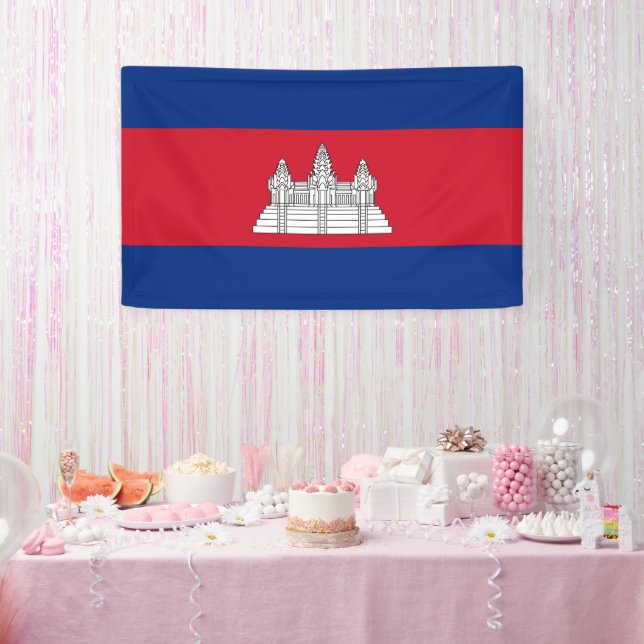Cambodia flag banner (Party)