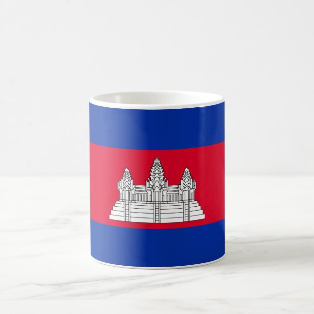Cambodia Flag Coffee Mug (Center)