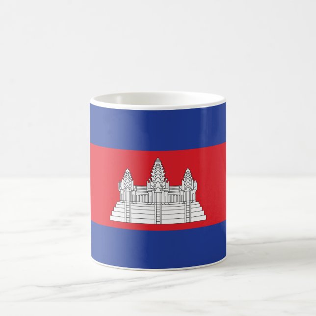 Cambodia Flag Coffee Mug (Center)