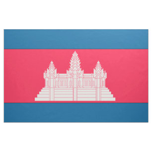 Cambodia Flag Fabric