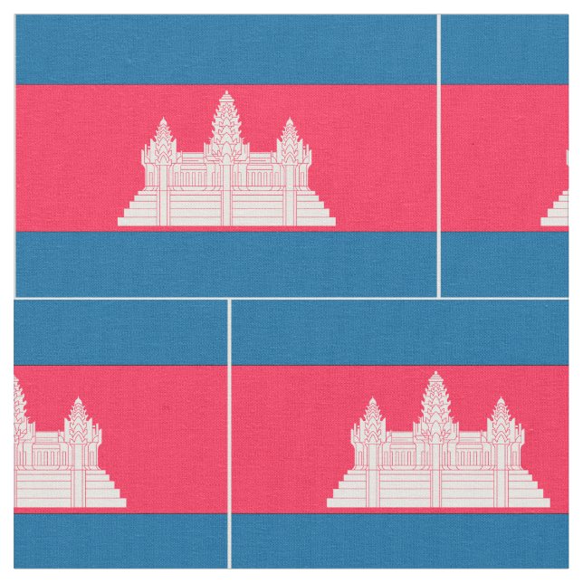 Cambodia Flag Fabric (Close Up)