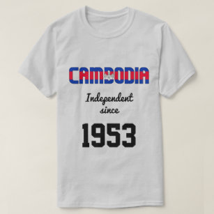 Cambodia Flag Independence Celebration T-Shirt