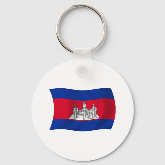 Cambodia Flag Keychain (Front)