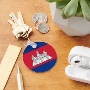 Cambodia flag keychain