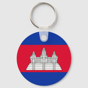 Cambodia Flag Keychain