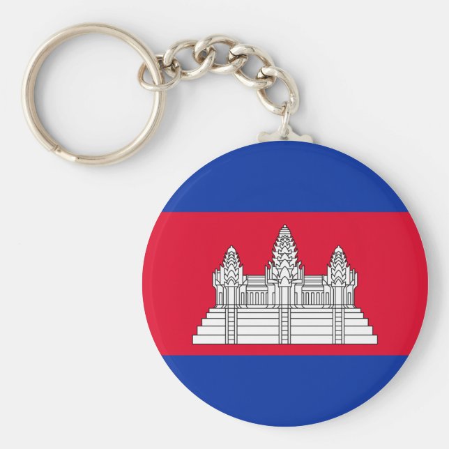 Cambodia Flag Keychain (Front)