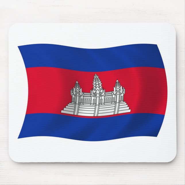 Cambodia Flag Mousepad (Front)