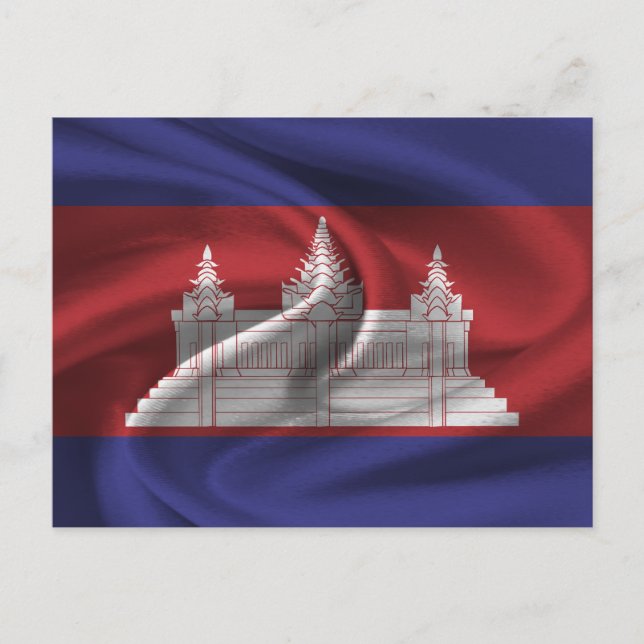 Cambodia Flag Postcard (Front)
