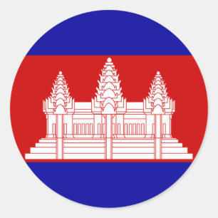 Cambodia Flag Sticker