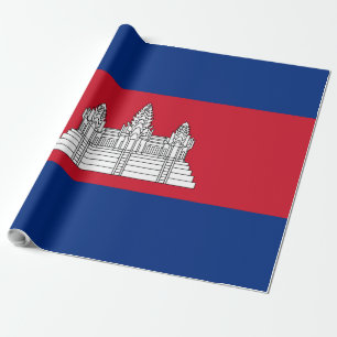 Cambodia flag wrapping paper