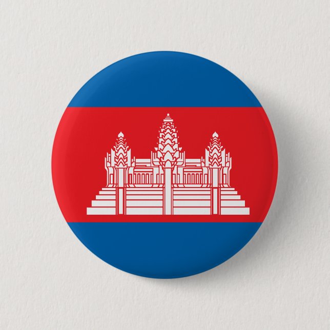 Cambodia High quality Flag 2 Inch Round Button (Front)