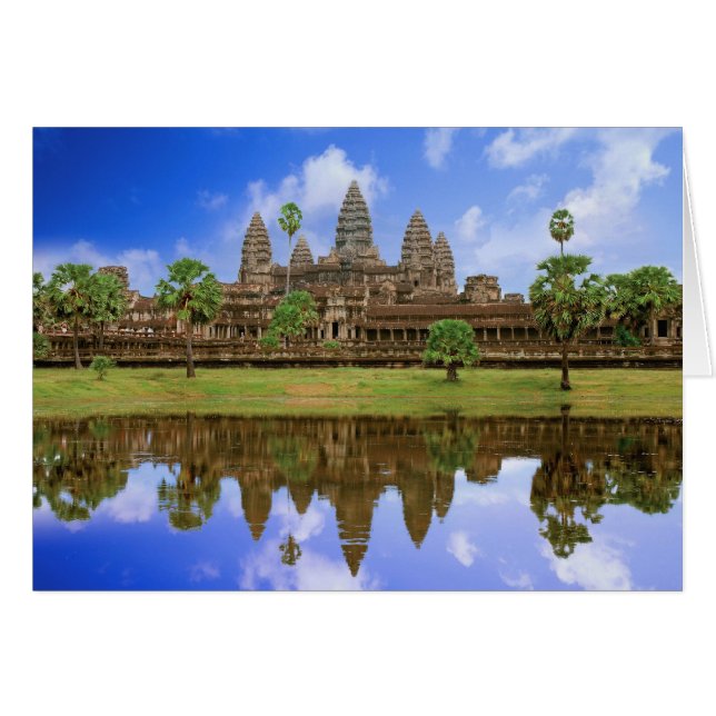 Cambodia, Kampuchea, Angkor Wat temple. (Front Horizontal)