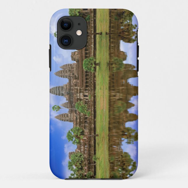 Cambodia, Kampuchea, Angkor Wat temple. Case-Mate iPhone Case (Back)