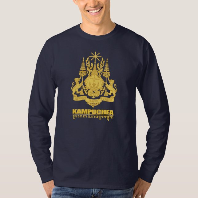 Cambodia (Kampuchea) COA T-Shirt (Front)