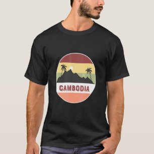 Cambodia Mountain And Palms T-Shirt