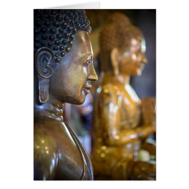 Cambodia, Phnom Penh. Buddha statues (Front)