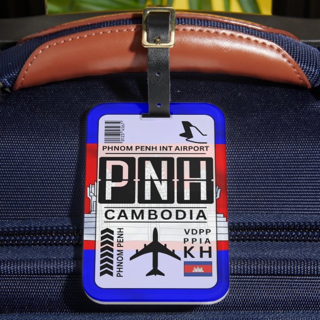 Cambodia Phnom Penh Luggage Tag (Front Insitu 2)