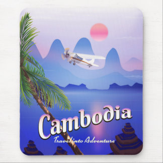 Cambodia 'Travel into Adventure' Mouse Pad
