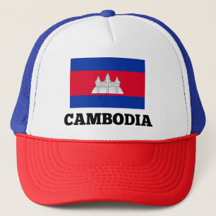 Cambodian Flag Trucker Hat