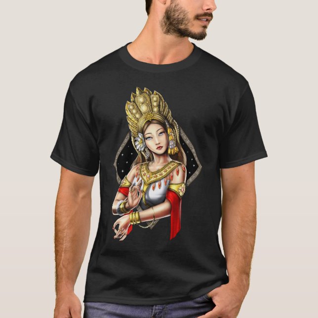 Cambodian Khmer Apsara Dancer T-Shirt (Front)