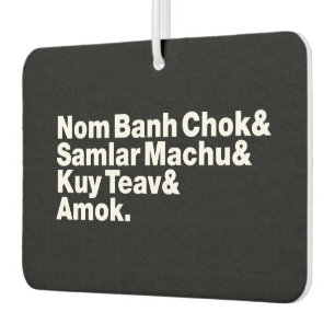 Cambodian / Khmer Street Food Air Freshener