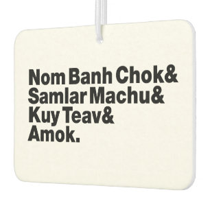 Cambodian / Khmer Street Food Air Freshener