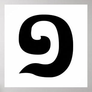 Cambodian Number 1 / One / ១ (Muəj) Khmer Language Poster