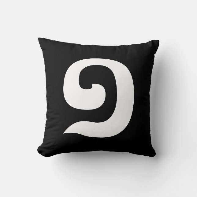 Cambodian Number 1 / One / ១ (Muəj) Khmer Language Throw Pillow (Front)