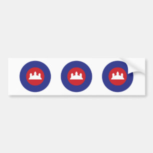 Cambodian Roundel Bumper Sticker