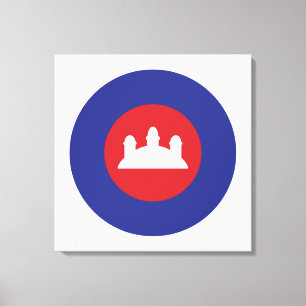 Cambodian Roundel Canvas Print