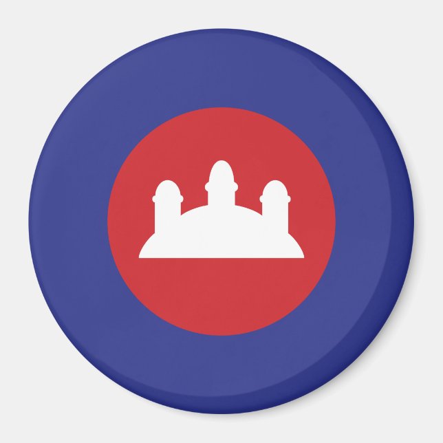 Cambodian Roundel Magnet (Front)
